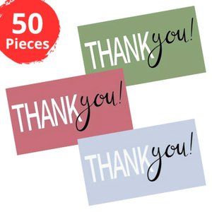 ♥️ 5x25 / 50 Thank Thank You Cards